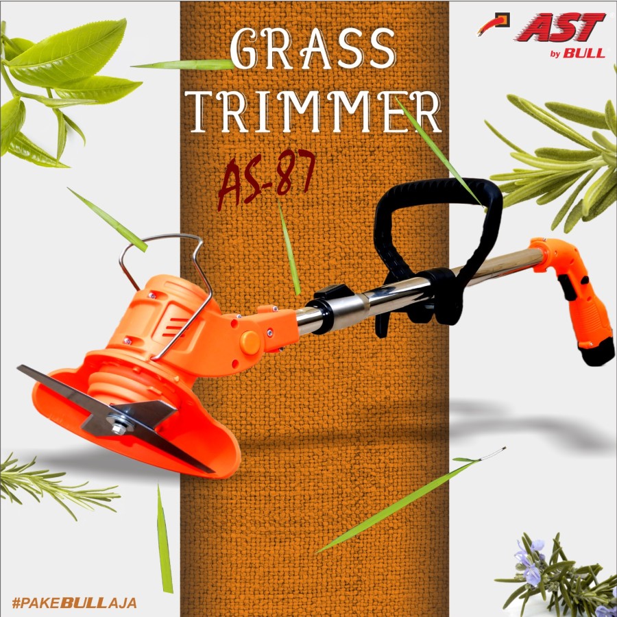 AST mesin pemotong rumput baterai 12V AS-87 murah laris