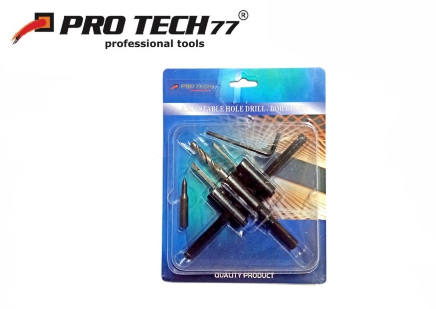 Adjustable hole drill / bor geser